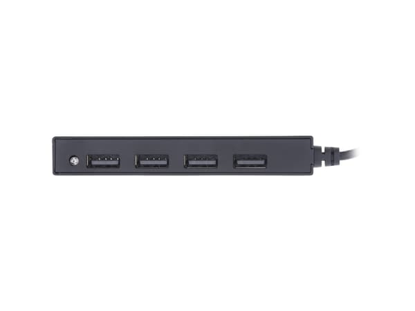 InLine 33293K, USB 2.0 Type-A, USB 2.0 Type-A, 480 Mbit/s, Svart, Plast, 0,015 m
