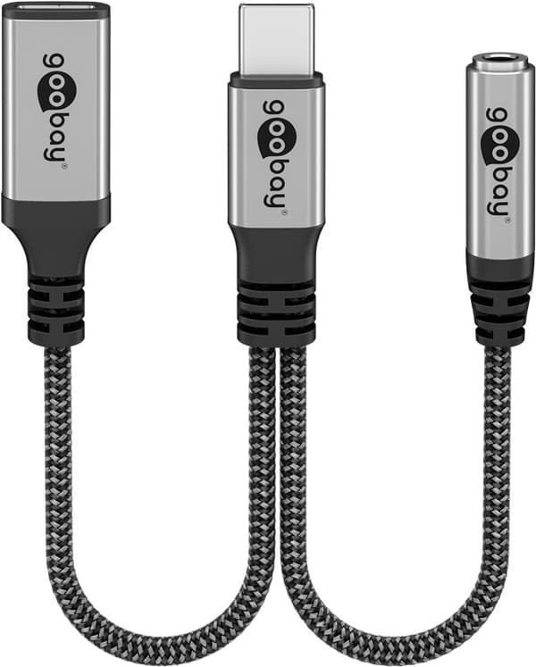 Adapter USB-C™ till USB-C™ och jack, 3,5 mm AUX