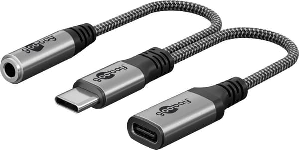 Adapter USB-C™ till USB-C™ och jack, 3,5 mm AUX