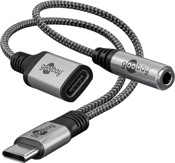 Adapter USB-C™ till USB-C™ och jack, 3,5 mm AUX