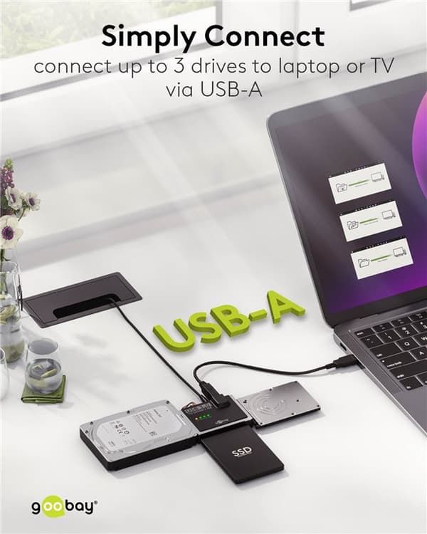 USB 3.0 harddiskadapter til IDE og SATA