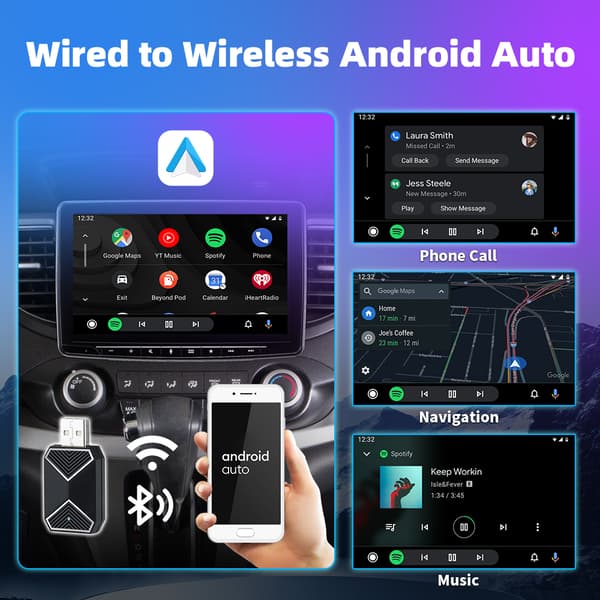 Mini langaton CarPlay & Android Auto -adapteri iPhonelle & Androidille – Nauti vapaudesta ilman kaapeleita