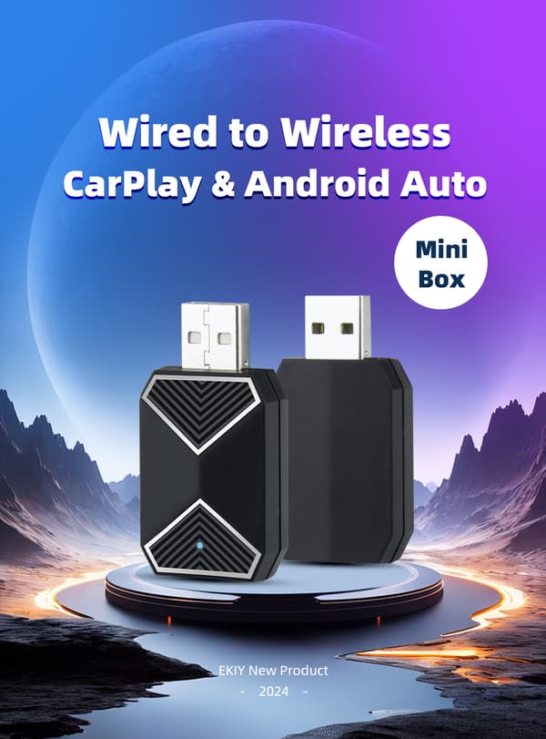 Mini trådlös CarPlay & Android Auto-adapter för iPhone & Android – Njut av friheten från sladdar