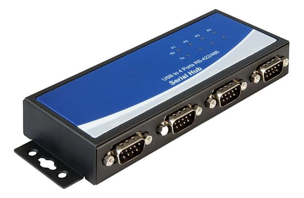 USB 2.0 adapter for 4 x Serial ports RS-422/485, black