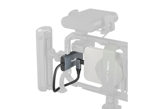 SmallRig 4598, USB 2.0, USB 3.2 Gen 1 (3.1 Gen 1) Type-A, 1250 Mbit/s, Grå, 100 W, 5 V, 2/3 A