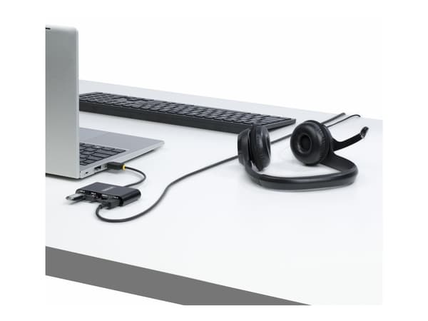 StarTech.com 4-Port USB 2.0 Hub, USB Bus Powered, Small Travel Mini USB Hub, USB 2.0 Splitter, Multi-Port Portable USB Hub, 480Mbps, Overcurrent Prot