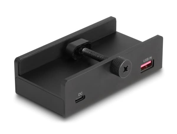 Delock - Hubb - 5 Gbps, 4 port, with locking screw - 3 x USB + 1 x USB-C - skrivbordsmodell