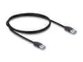 Miniatyrbild 3 av 5: Delock - Hubb - 2 slot card reader, 5 Gbps, external, with locking screw - 1 x USB-C + 2 x USB - skrivbordsmodell