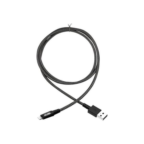 Eaton TrippLite MFi M/M USB 2.0 certifierad heavy duty USB-A till blixtsynk/laddningscertifierad 3 fot kabel - svart - 90 cm