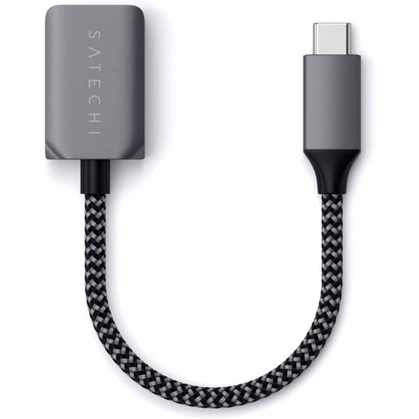 USB-C-adapter - Satechi - USB A 3.0 - Svart - Flätad - SuperSpeed 5 Gbps
