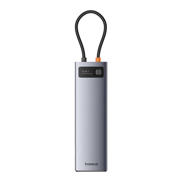 Hub 11in1 Baseus StarJoy Metal Glam Series, USB-C till HDMI +VGA + 3 x USB 3.0 + USB 2.0+USB-C PD + RJ45 + SD/TF +3,5 mm