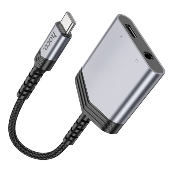 USB-C-adapter 1xUSB-C til 1xUSB-C og 3,5 mm-kontakt