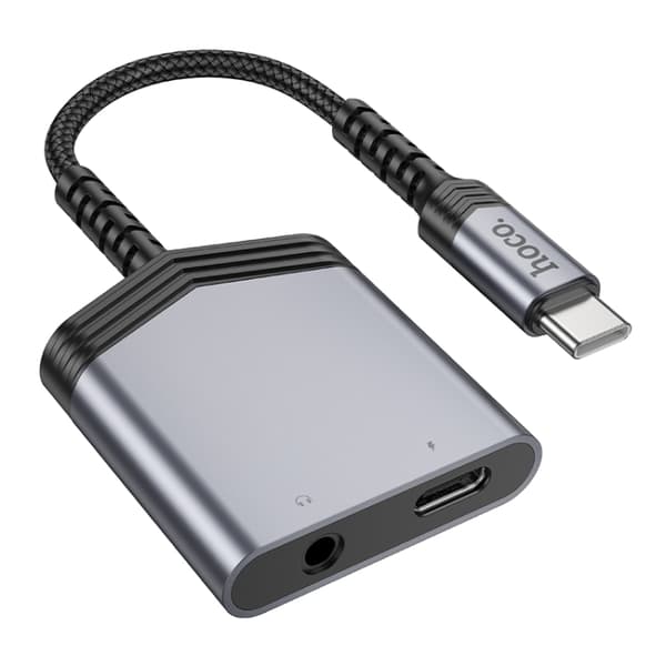 USB-C-sovitin 1xUSB-C - 1XUSB-C ja 3,5 mm liitin