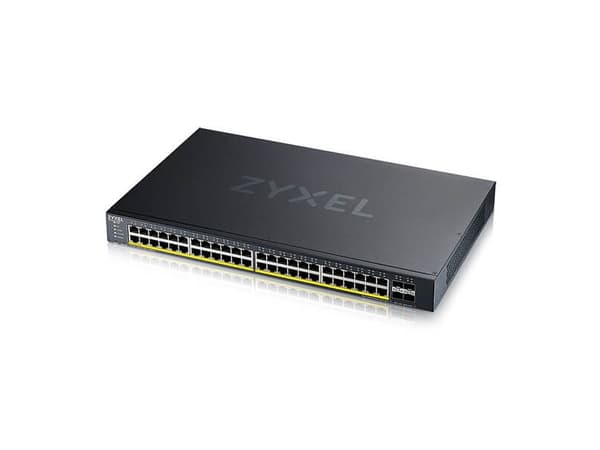Zyxel XGS1935 Series XGS1935-52HP - Switch - hanterad - L3 Lite - smart - 48 x 10/100/1000 (PoE) + 4 x 10 Gigabit SFP+ (upplänk) - rackmonterbar - Po