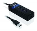 Miniatyrbillede 2 af 3: iBox IUH3FB interface-hub 5000 Mbit/s Sort