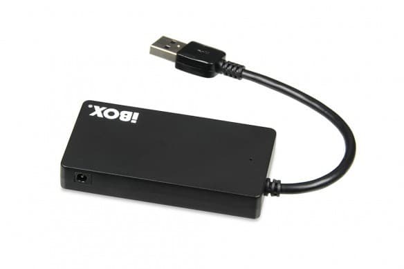 iBox IUH3F56 gränssnittshubb USB 3.2 Gen 1 (3.1 Gen 1) Typ-A 5000 Mbit/s Svart