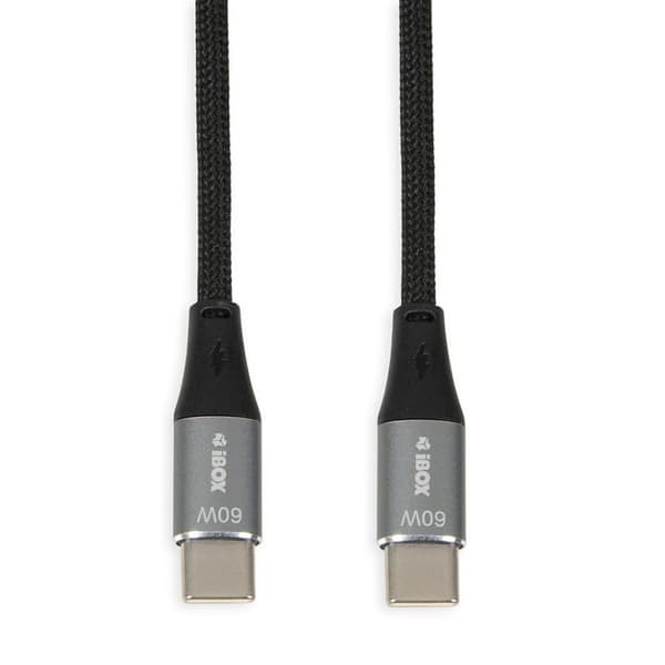 iBOX IKUTC USB-C kabel 60W 1m Sort