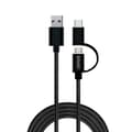 Miniatyrbild 4 av 8: Savio CL-128 USB-kabel 1 m USB 2.0 USB A USB C/Micro-USB A Svart