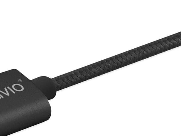 Savio CL-128 USB-kabel 1 m USB 2.0 USB A USB C/Micro-USB A Svart