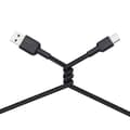 Miniatyrbillede 4 af 5: AUKEY CB-NAC1 USB-kabel 1 m USB A USB C Sort