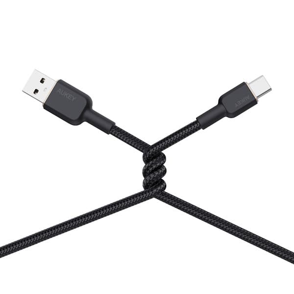 AUKEY CB-NAC1 USB-kabel 1 m USB A USB C Sort