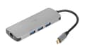 Pikkukuva 1 / 4: iBox IUH3RJ4K -liitäntäkeskitin USB Type-C 5000 Mbit/s Hopea