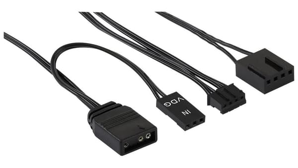 Aerocool PGS H66F RGB-kontrollhubb Svart
