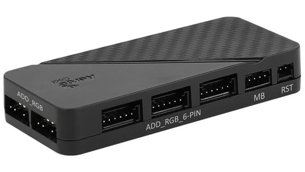 Aerocool PGS H66F RGB-kontrollhubb Svart