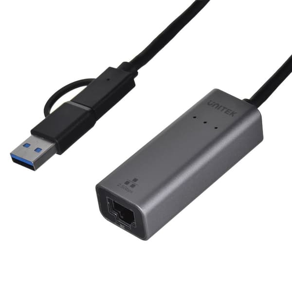 UNITEK ADAPTER USB-A/USB-C - RJ-45 2,5 GBIT, U1313C