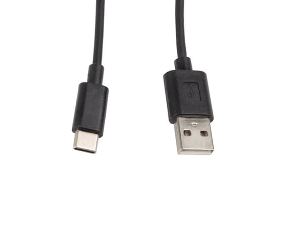 LANBERG USB-KABEL 2.0 TYP-C(M)-AM 1M, SVART