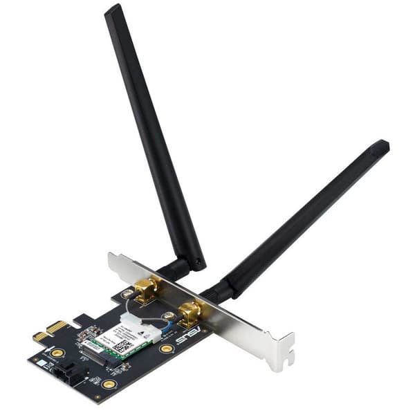 Asus 90ig09g0-mo0b00 Wifi Usb-adapter Svart, Rostfritt stål