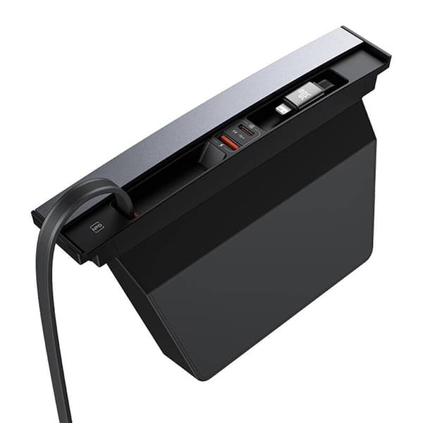 Hub Baseus T-Space med USB-C til lynkabler for Tesla Cars (svart)