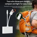 Miniatyrbilde 4 av 8: Ethernet-adapter med USB-C, Lightning og USB - Plug and play med høy hastighet