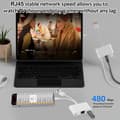 Miniatyrbilde 6 av 8: Ethernet-adapter med USB-C, Lightning og USB - Plug and play med høy hastighet