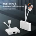 Miniatyrbilde 2 av 8: Ethernet-adapter med USB-C, Lightning og USB - Plug and play med høy hastighet