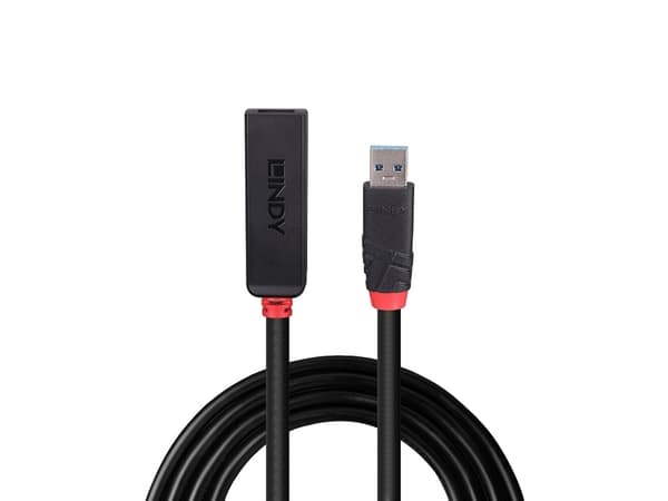 Lindy 43400, USB 3.2 Gen 1 (3.1 Gen 1) Typ-C, USB 3.2 Gen 1 (3.1 Gen 1) Typ-C, 5000 Mbit/s, Svart, Akrylonitrilbutadienstyren, Rund kabel