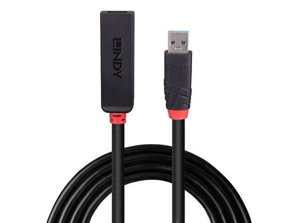 Lindy 43400, USB 3.2 Gen 1 (3.1 Gen 1) Typ-C, USB 3.2 Gen 1 (3.1 Gen 1) Typ-C, 5000 Mbit/s, Svart, Akrylonitrilbutadienstyren, Rund kabel