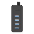 Miniatyrbillede 3 af 3: Orico W5P-030 USB til 4x USB 3.0 Hub Adapter (sort)