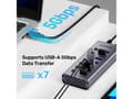 Miniatyrbild 3 av 5: Unitek USB HUB Unitek USB Hub A 3.0 7in1, 5Gbps med portomkopplare