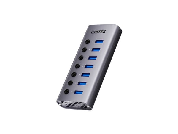 Unitek USB HUB Unitek USB Hub A 3.0 7in1, 5Gbps med portomkopplare
