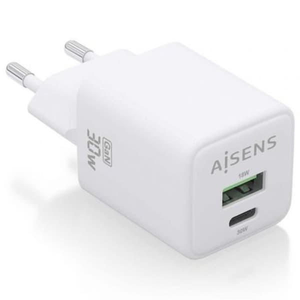Vægoplader Aisens ASCH-30W2P037-W Hvid 30 W (1 enheder) Hvid