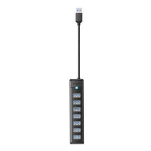 Orico PW7U USB till 7x USB 3.0 Hub Adapter (svart)