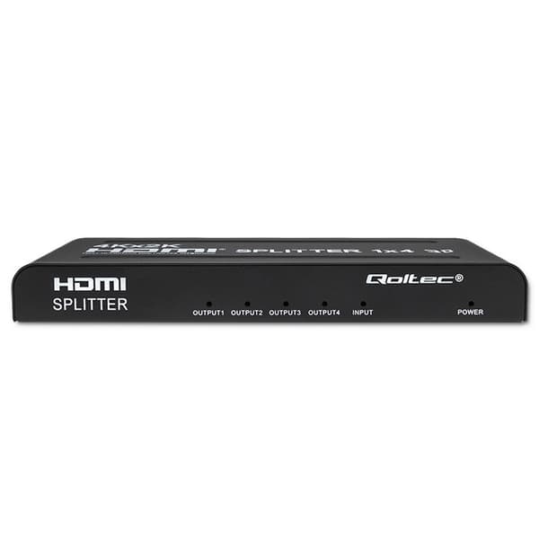 Qoltec 51798 Active HDMI Splitter 4 x HDMI 4K x 2K | 3,4 Gb/s