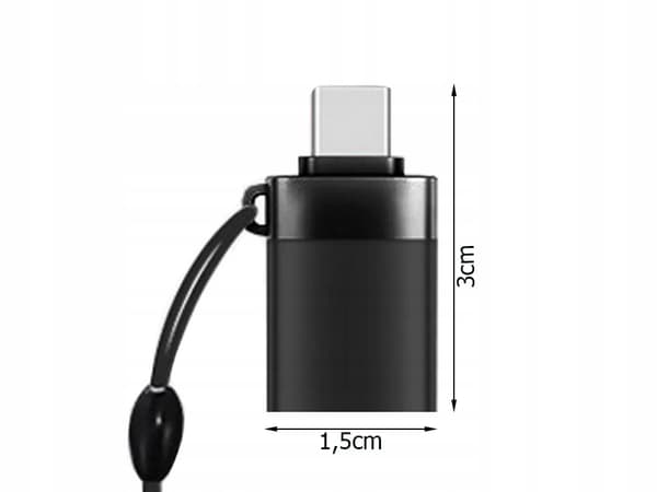 Praktisk USB-C till USB-A Adapter - Kompakt och mångsidig