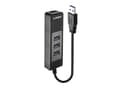 Miniatyrbild 2 av 2: Lindy 43176, USB 3.2 Gen 1 (3.1 Gen 1) Typ-A, RJ-45, USB 3.2 Gen 1 (3.1 Gen 1) Typ-A, 5000 Mbit/s, Sortera, Plast, 0,29 m