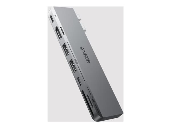 Anker 547 - Hubb - USB-C, 7-i-2 - 3 x USB-C + 2 x USB + 1 x HDMI - skrivbordsmodell