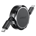 Miniatyrbilde 2 av 3: Acefast uttrekkbar USB-C-kabel 60W - Svart
