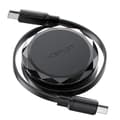 Miniatyrbilde 1 av 3: Acefast uttrekkbar USB-C-kabel 60W - Svart