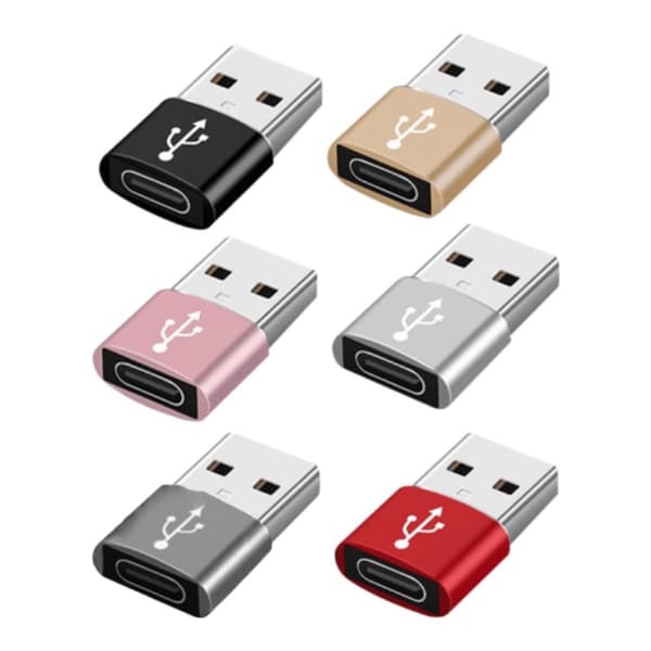 Højkvalitets USB-C til USB Adapter - Metal Sølv