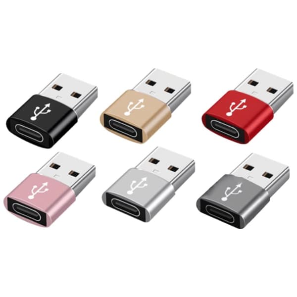 Højkvalitets USB-C til USB Adapter - Metal Sølv